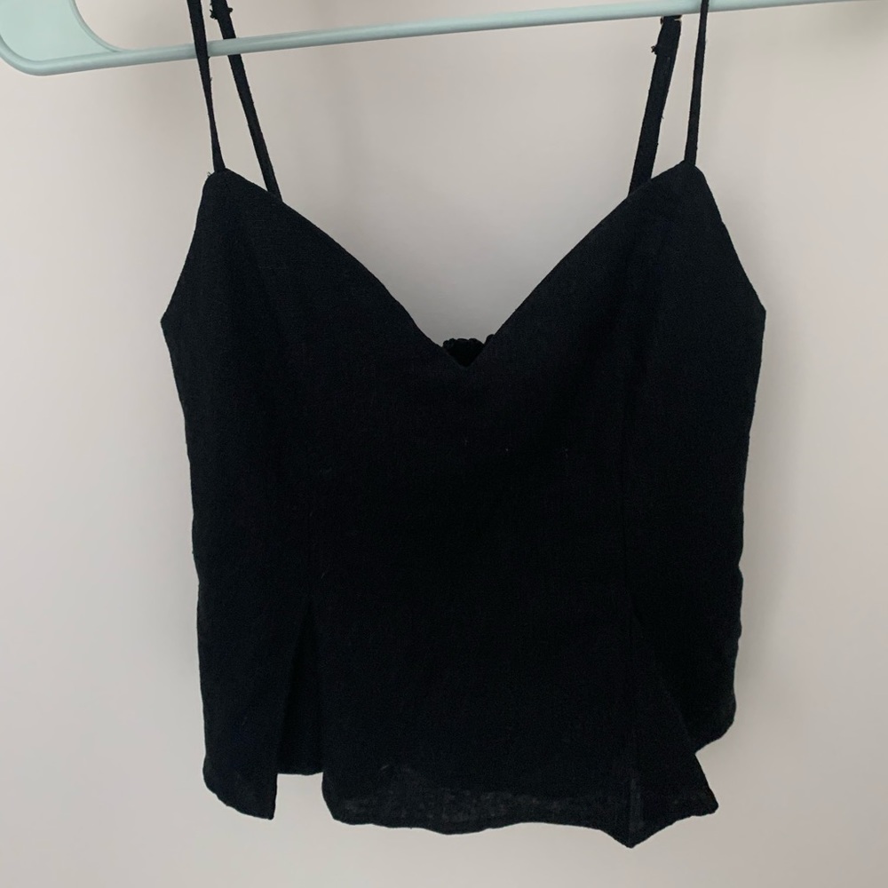 Black crop top